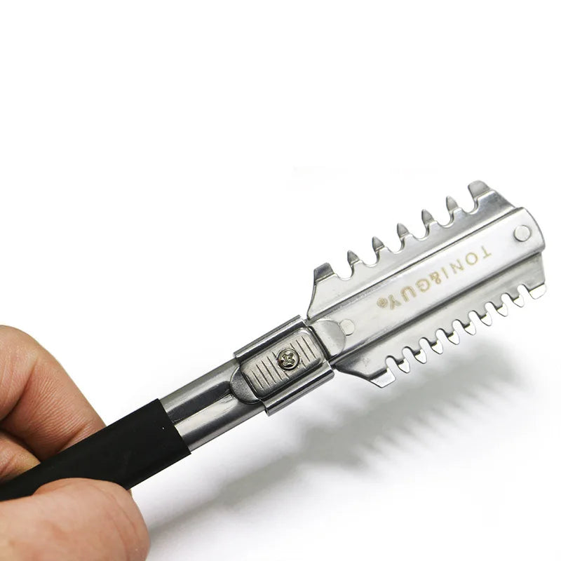 Double-Edge Hair Thinning Razor | Pro Barber Styling Tool