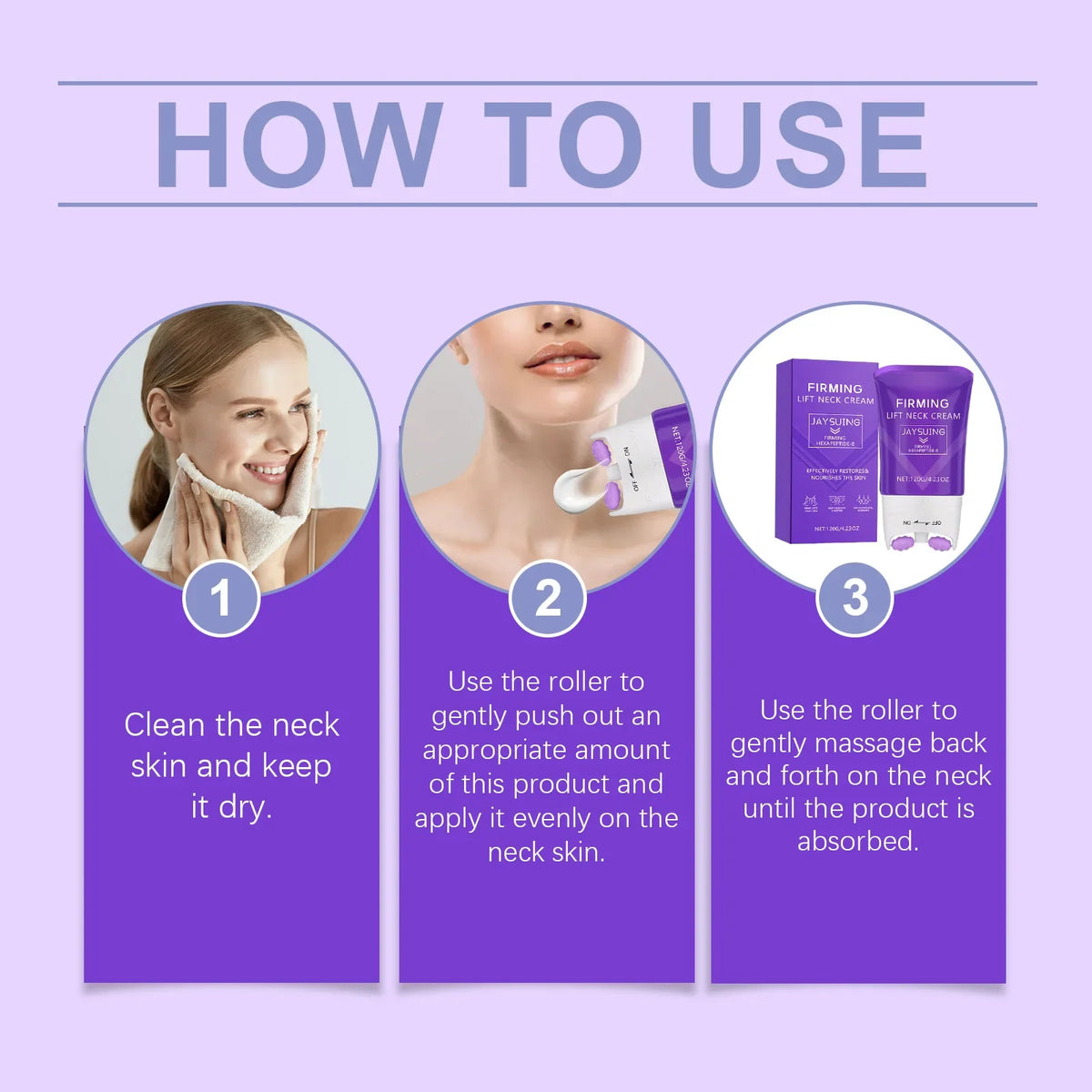 Jaysuing Neck Firming Roller Cream – Anti-Wrinkle & Lifting