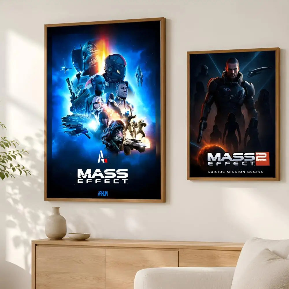 Mass Effect HD PVC Wall Poster – Self-Stick & Waterproof Decor