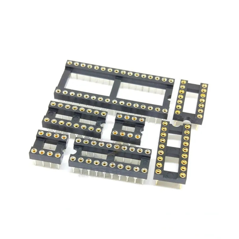 Lot Round Hole IC Sockets Spacing Solder Socket DIP6 DIP8 DIP14 DIP16