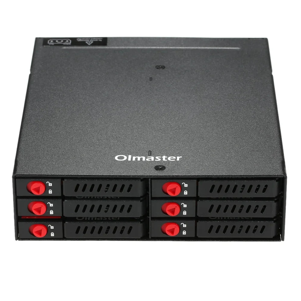 OImaster 6-Bay 2.5" SATA HDD SSD Hot-Swap Mobile Rack 6Gbps