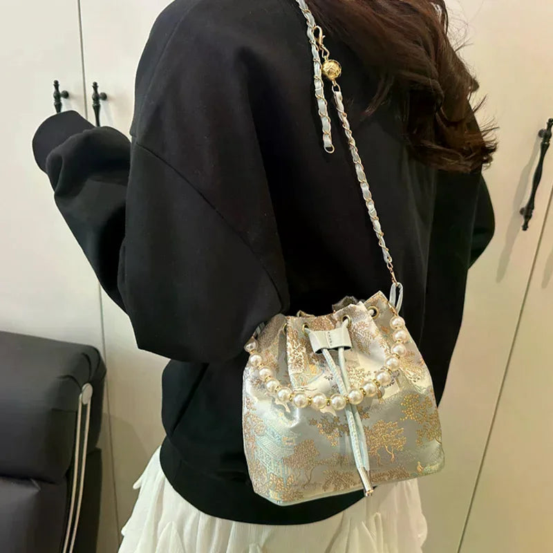 Chinese Embroidery Women's Handbag – Shoulder & Crossbody Tote