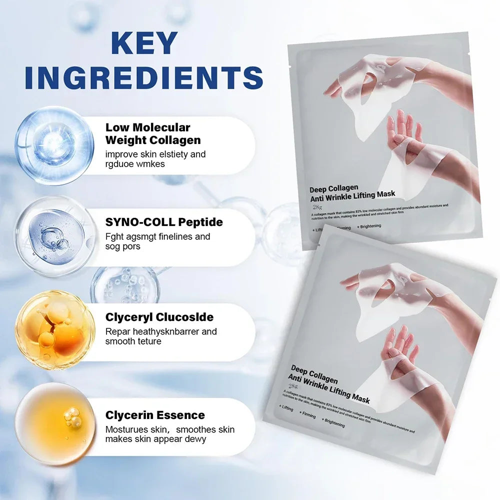 BIOAOUA Deep Collagen Overnight Face Mask – Lifting 5 Pack