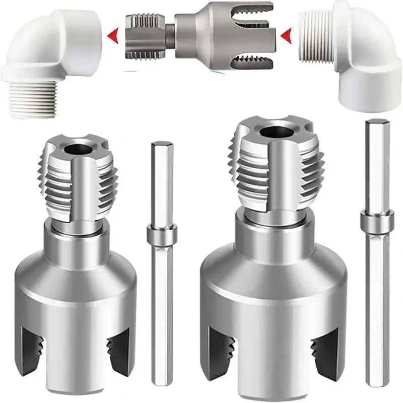 Electric Drill Pipe Threader Kit – Internal & External Threading