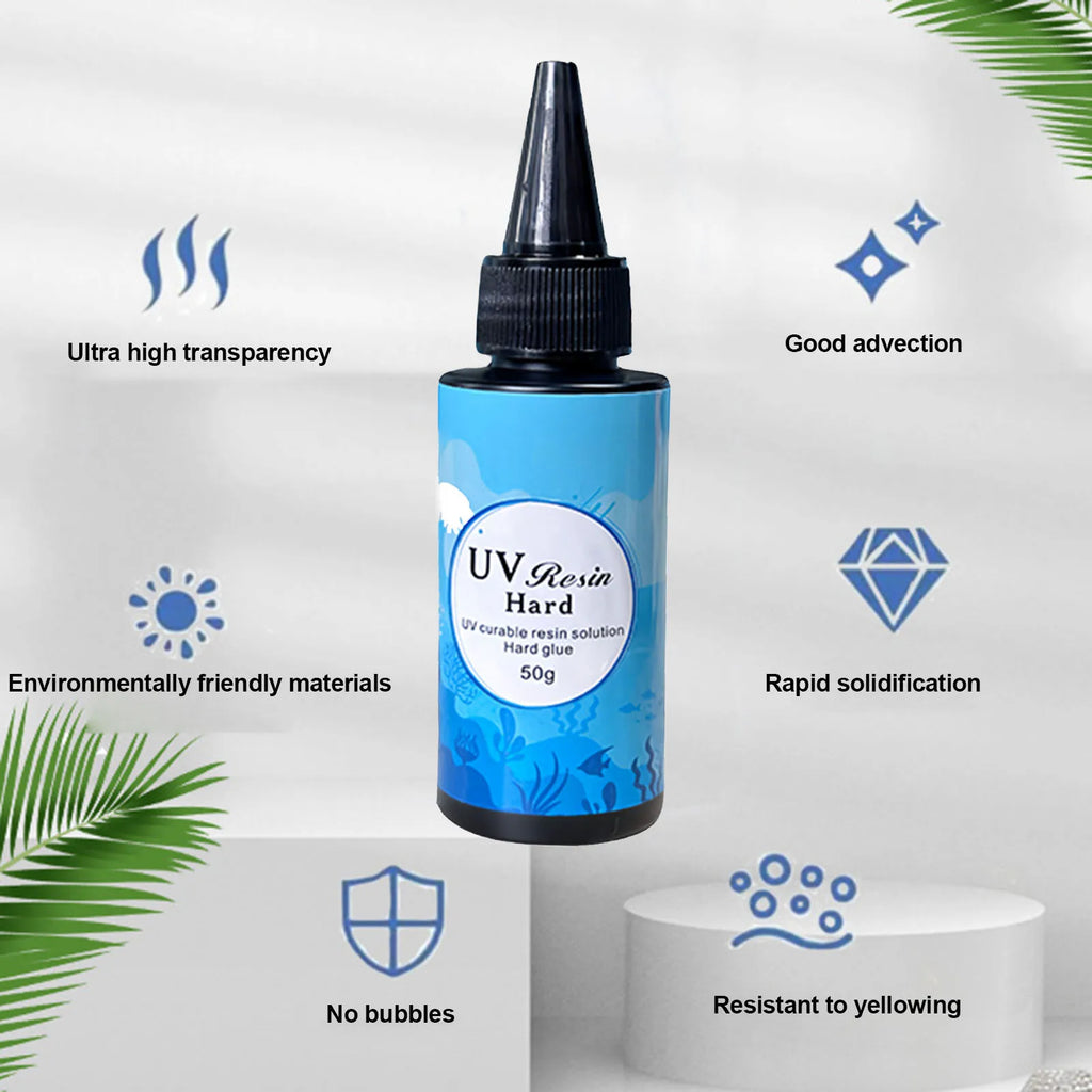 UV Resin Glue – Clear Non-Yellowing Fast Curing DIY Jewelry
