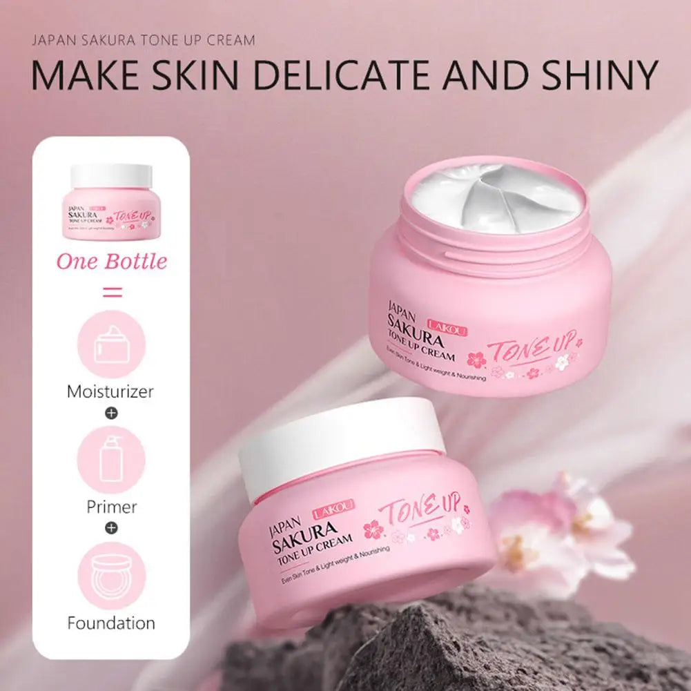 Facial Moisturizer Tone-up Face Cream Sakura Essence Glow Hydrating