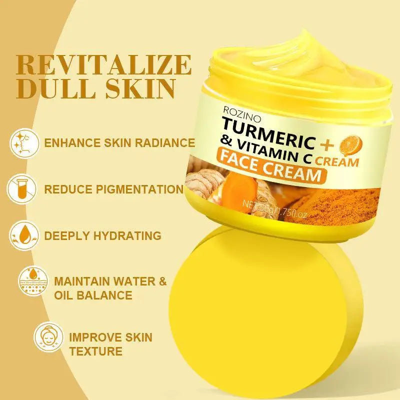 Turmeric VC Face Cream Firming Moisturizes Skin Leaving Fresh Non
