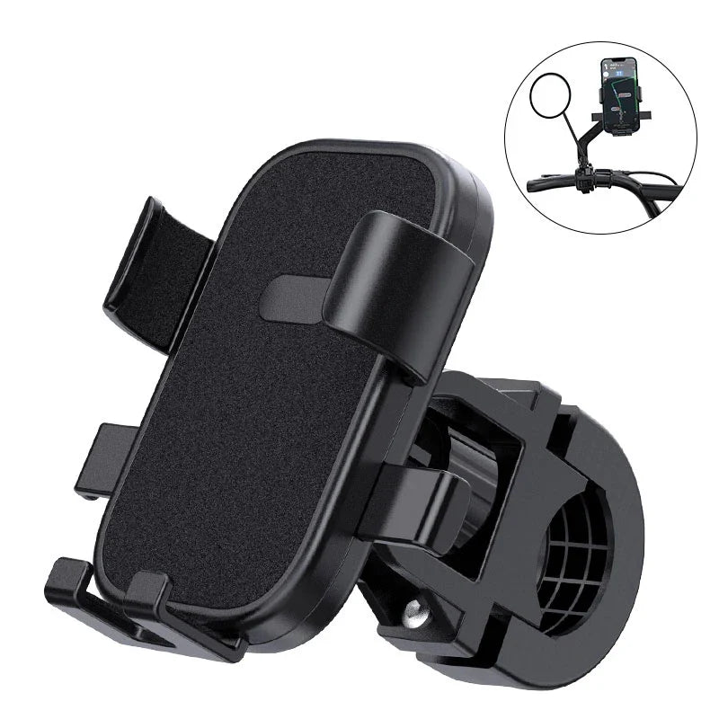 360° Rotatable Bike Phone Mount – Anti-Slip, 4.7–7.2"