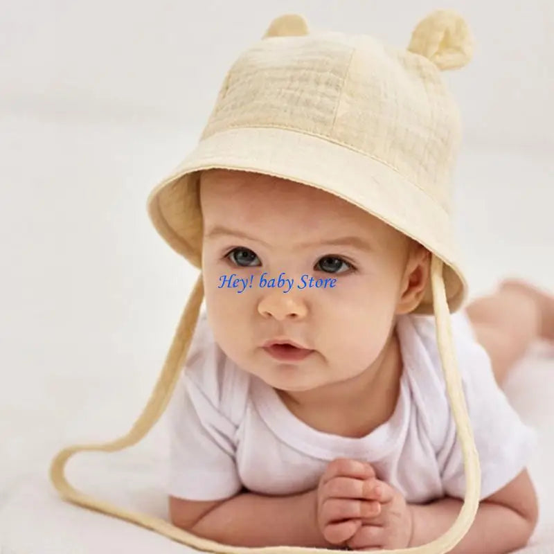 Baby Wide Brim Sun Hat | Soft Breathable UPF Bucket Cap 3–12M
