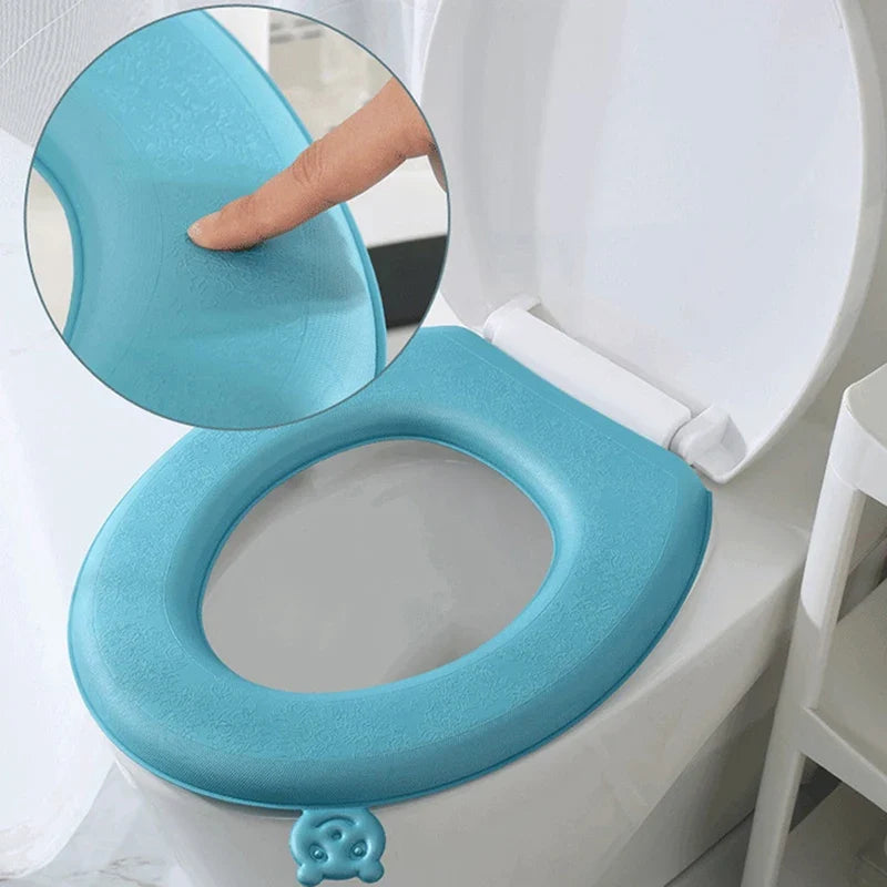 EVA Waterproof Toilet Seat Cover – Thickened Cushion, 4 Colors