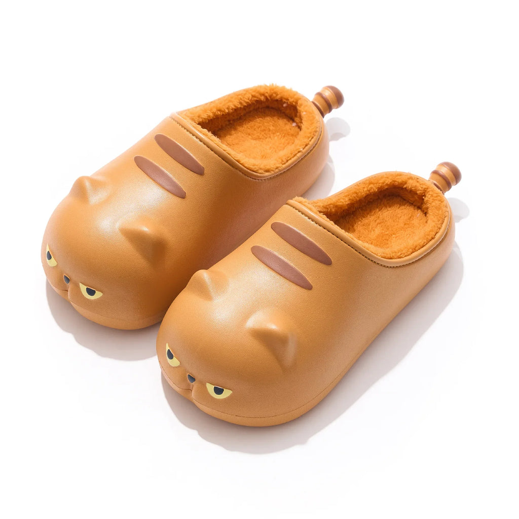 Lorilury Fuzzy Cat Slippers – Women's Warm Indoor House Shoes