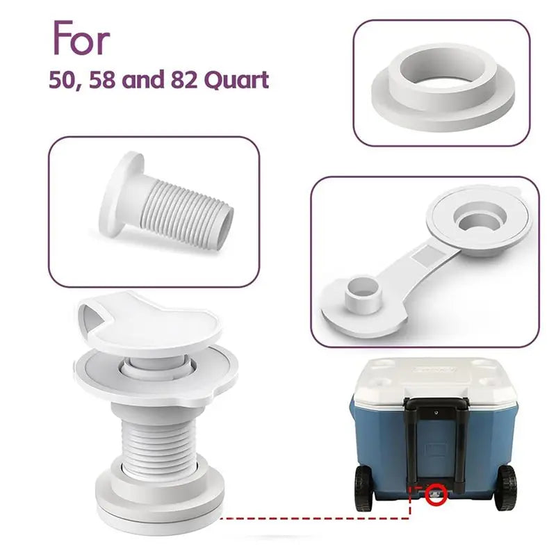 A36T-10X Cooler Drain Plug Replacement Triple Snap Assembly Coolers