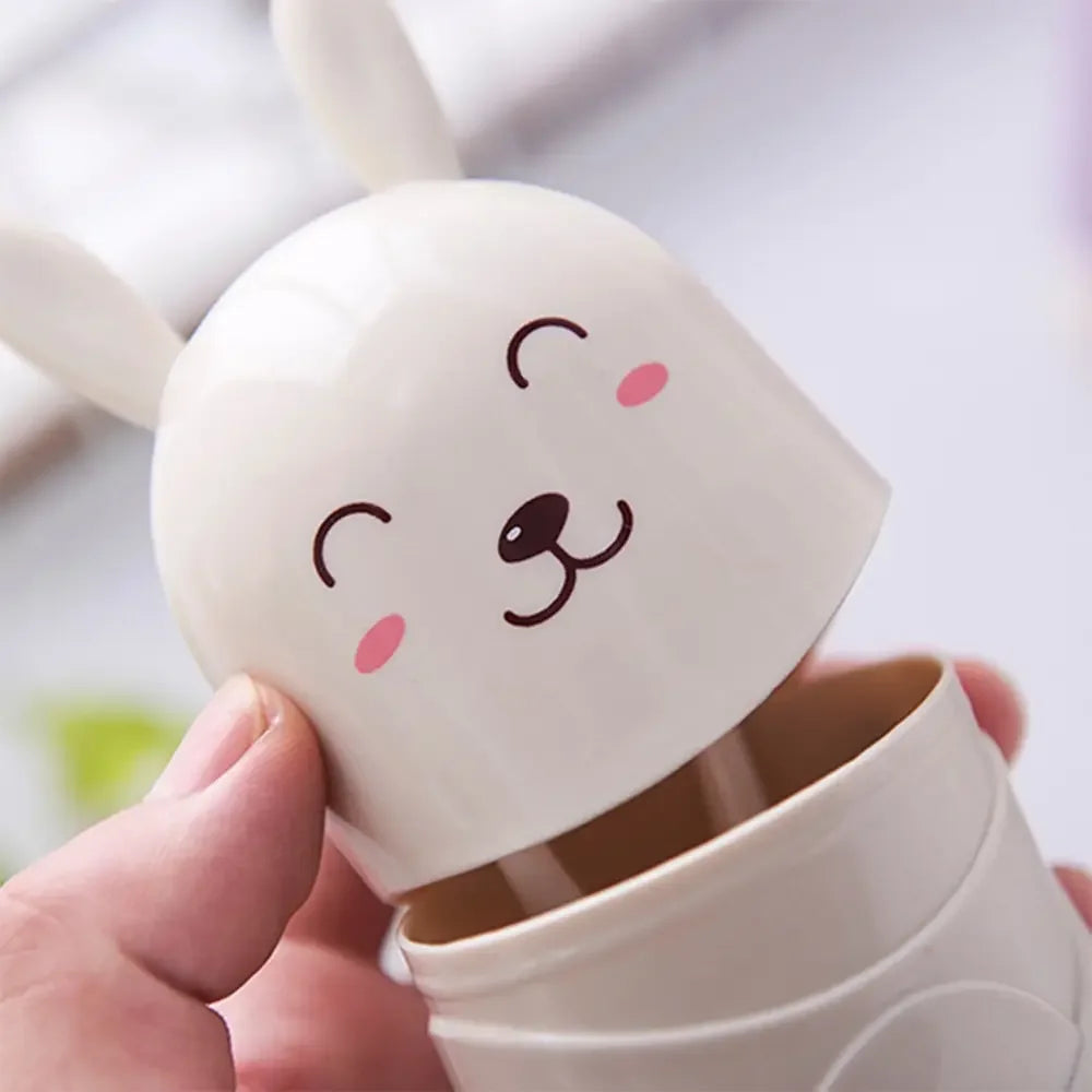 Portable Travel Toothbrush Case & Toothpaste Holder – Rabbit