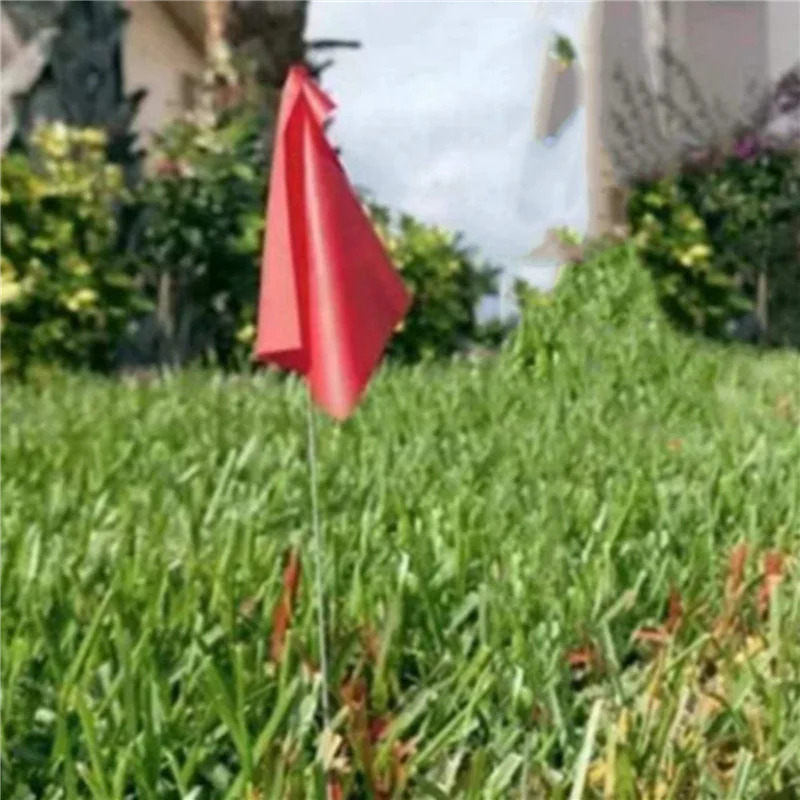 Red Lawn Marking Flags 20-Pack | Yard & Irrigation Markers
