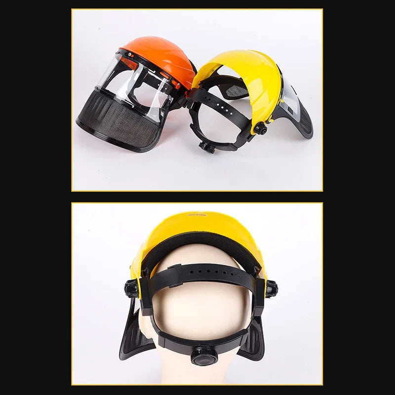 Safety Helmet Full Face Mesh Mask – Grass Trimmer & Forestry