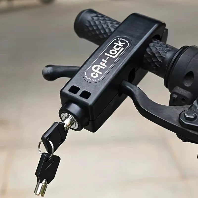 Mini Anti-Theft Handlebar Lock – Bike, Scooter & Motorcycle