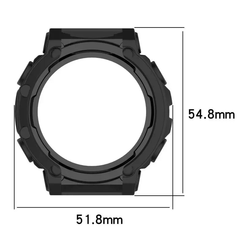 Silicone Bumper Case Cover for Amazfit T-Rex 2 Smartwatch