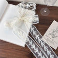 Korean Version Ins Retro Lace Long Silk Scarf Female Personality