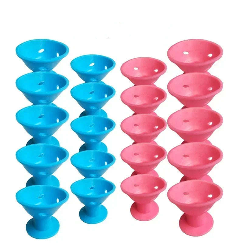 20pcs No-Heat Silicone Hair Curlers – No Clip DIY Rollers