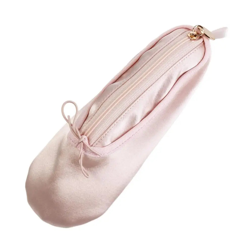 Ballet Shoes Pencil Case & Satin Makeup Bag – Large Organizer
