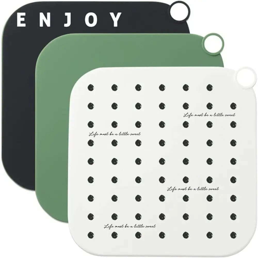 Silicone Hair Catcher Shower Drain Covers Square Shape Easy Clean