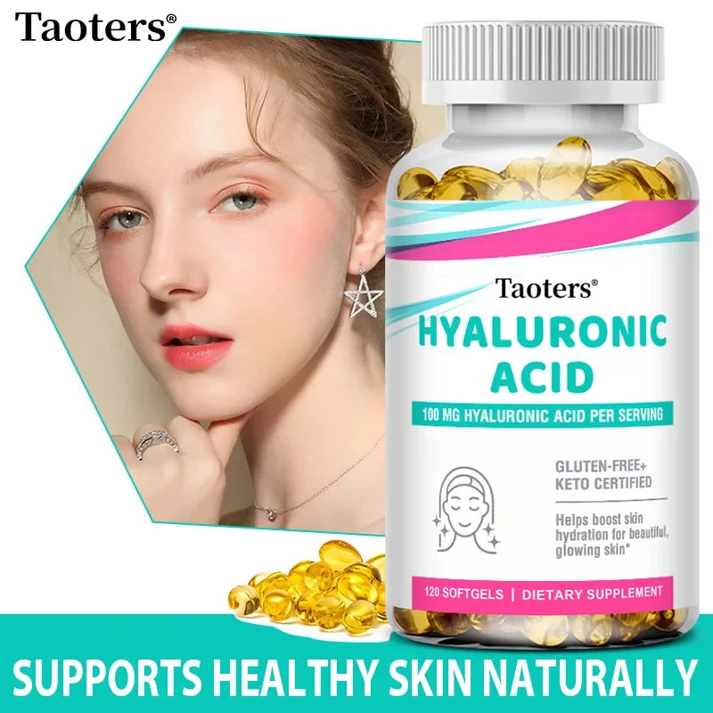 Collagen Capsules with Hyaluronic Acid & Vitamin C | Taoters