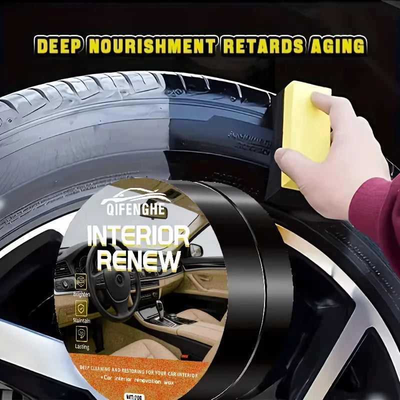 70g Car Interior Renew Wax – Dashboard, Leather & Plastic Trim