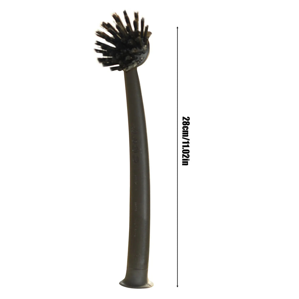 Long Handle Dishwashing Brush with Suction Cup | Kitchen Scrubber