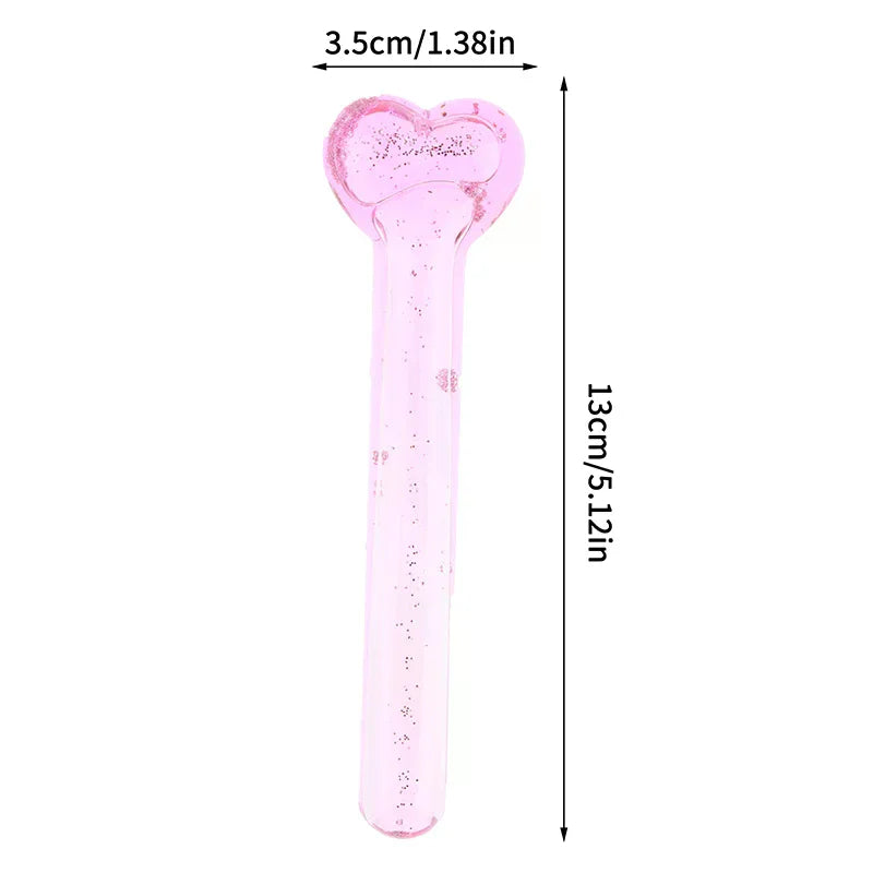 Heart Shape Ice Globes Women Facials Cooling Beauty Balls Face Roller
