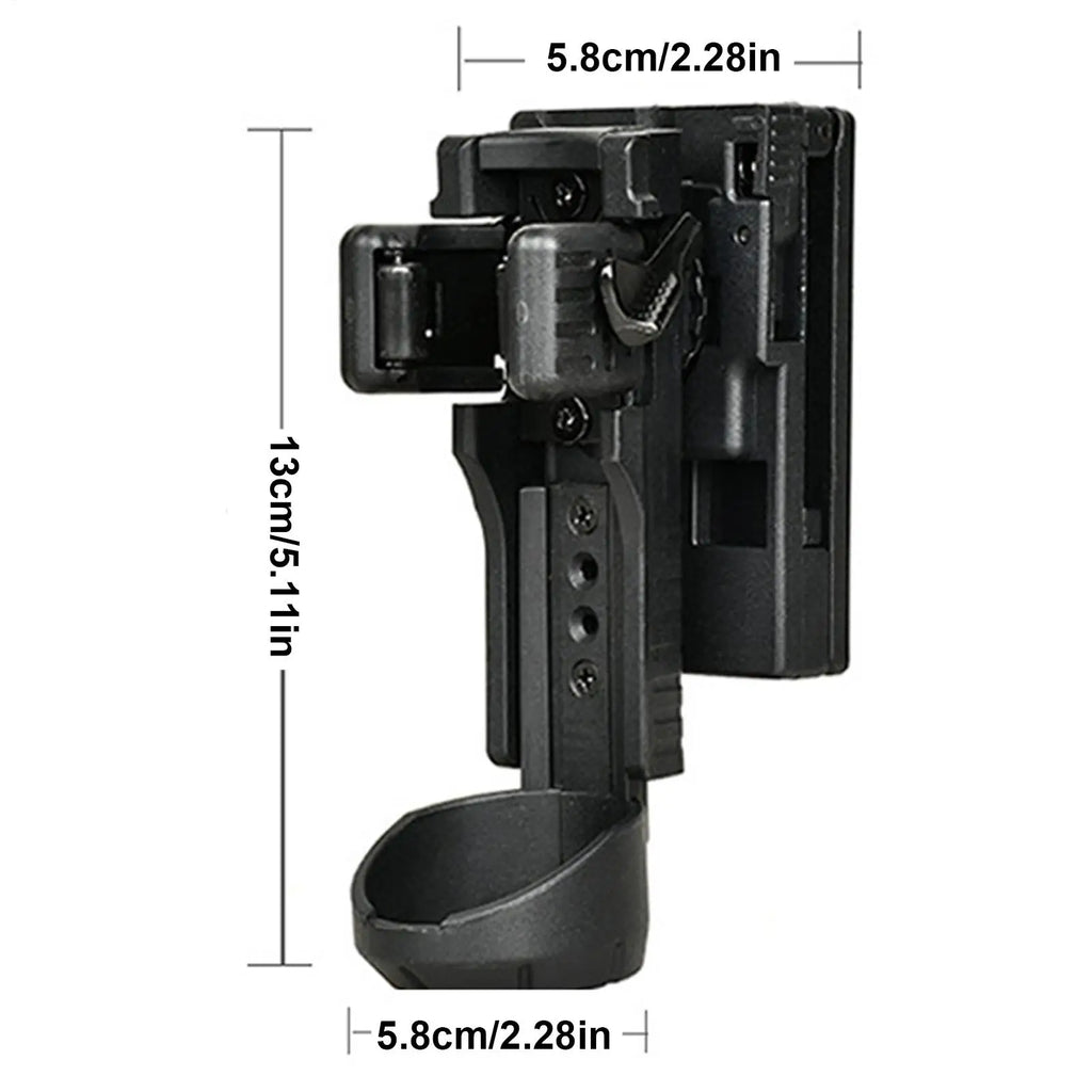 Quick-Release Flashlight Belt Holster | Duty Belt Mount
