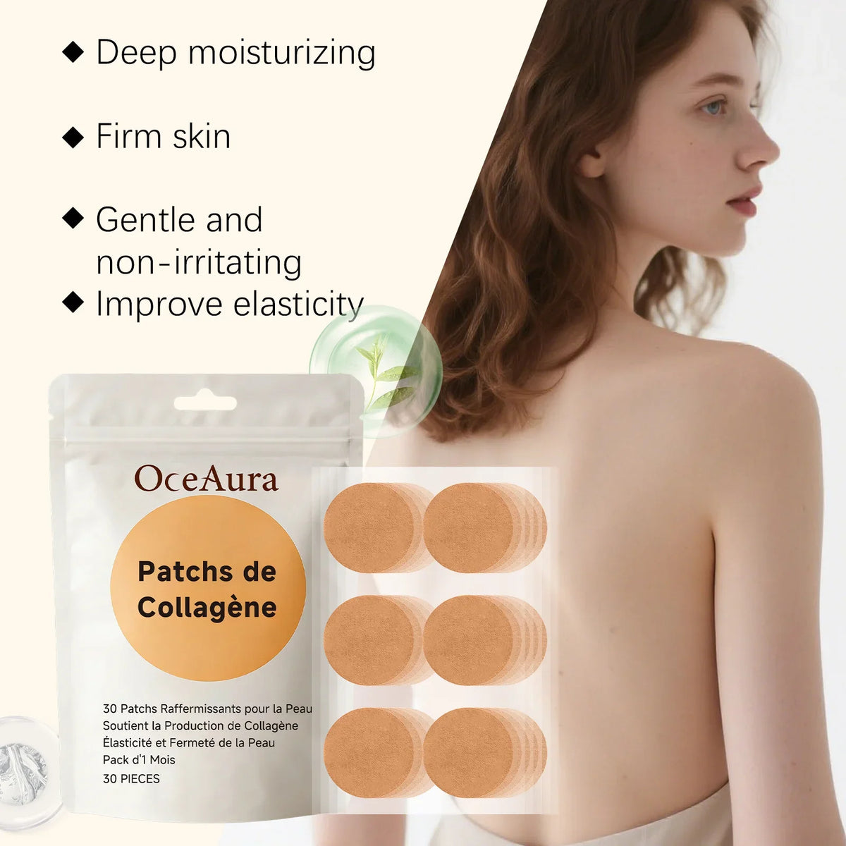 OceAura Collagen Hydrating Skin Patches 30pcs | Moisturizing
