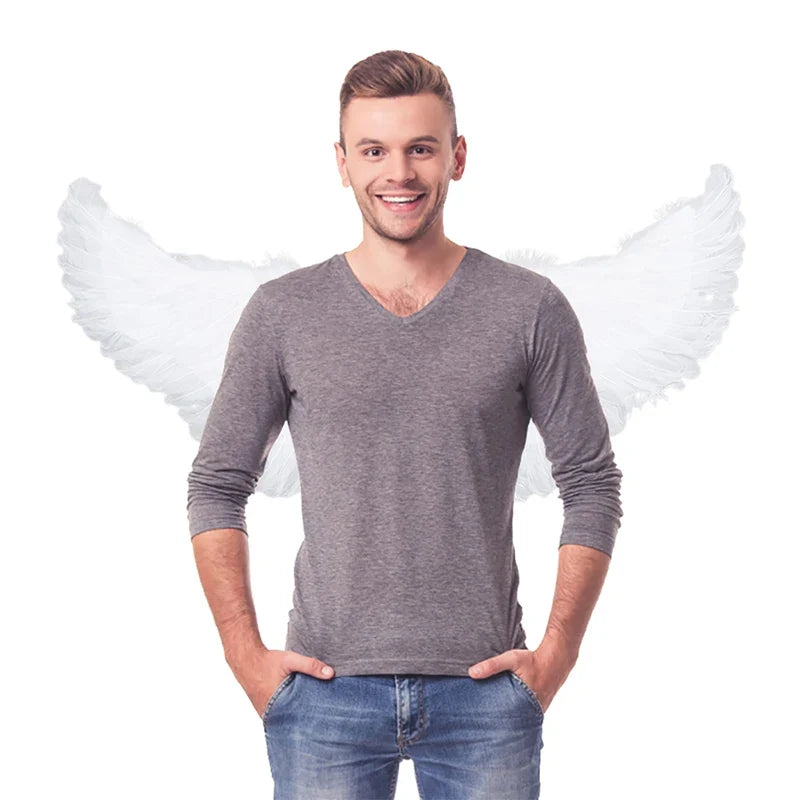 Kids White Angel Feather Wings – Costume & Carnival Party