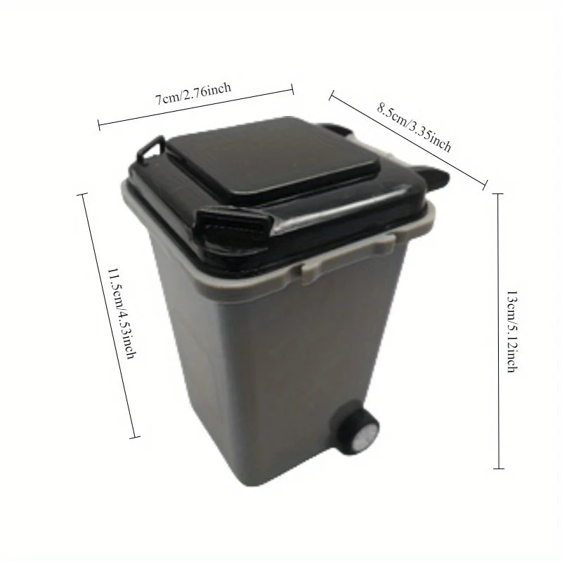 Mini Trash Can Pen Holders Office Desk Lightweight Plastic Organizer