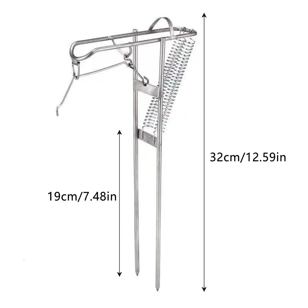 Automatic Spring Fishing Rod Holder | Stainless Steel Universal