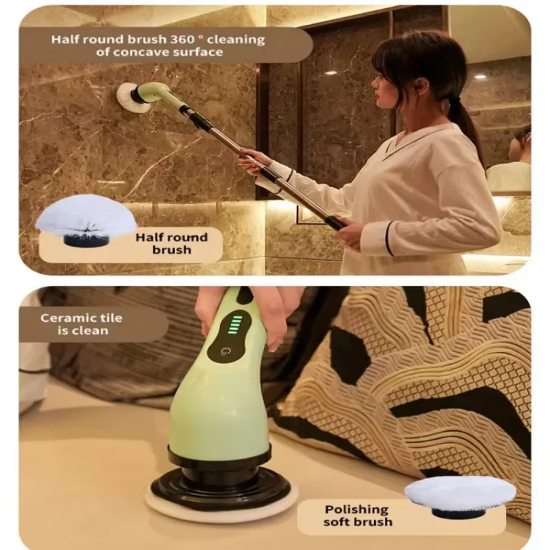 HOMEFISH 9-in-1 Electric Spin Scrubber | Kitchen & Bathroom
