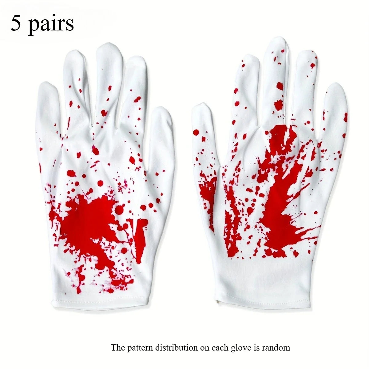 Halloween Horror Blood Gloves – Costume Accessory for Adults