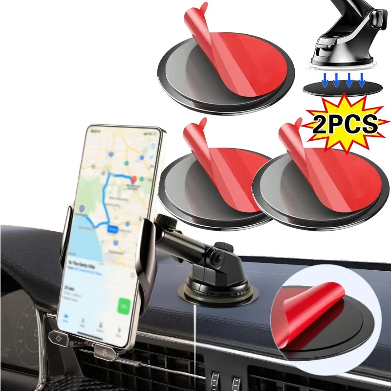 Car Adhesive Disc Pad Base for GPS, Phone & Dash Cam Mounts