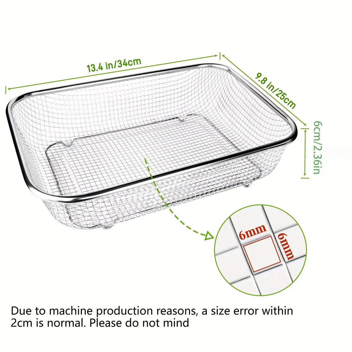 Stainless Steel Soil Sifter Mesh Garden Sieve Rock Sifting Compost