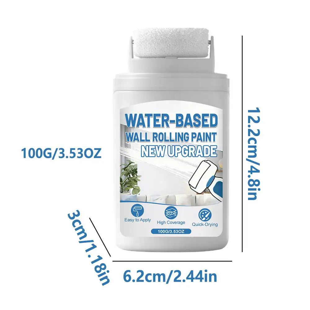 100g Fast-Dry White Touch-Up Paint with Built-In Roller