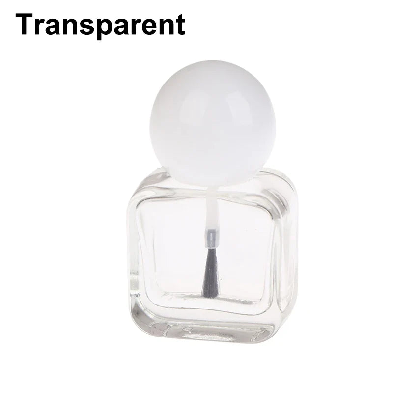 10ml Empty Glass Nail Polish Bottle with Brush Cap | Refillable