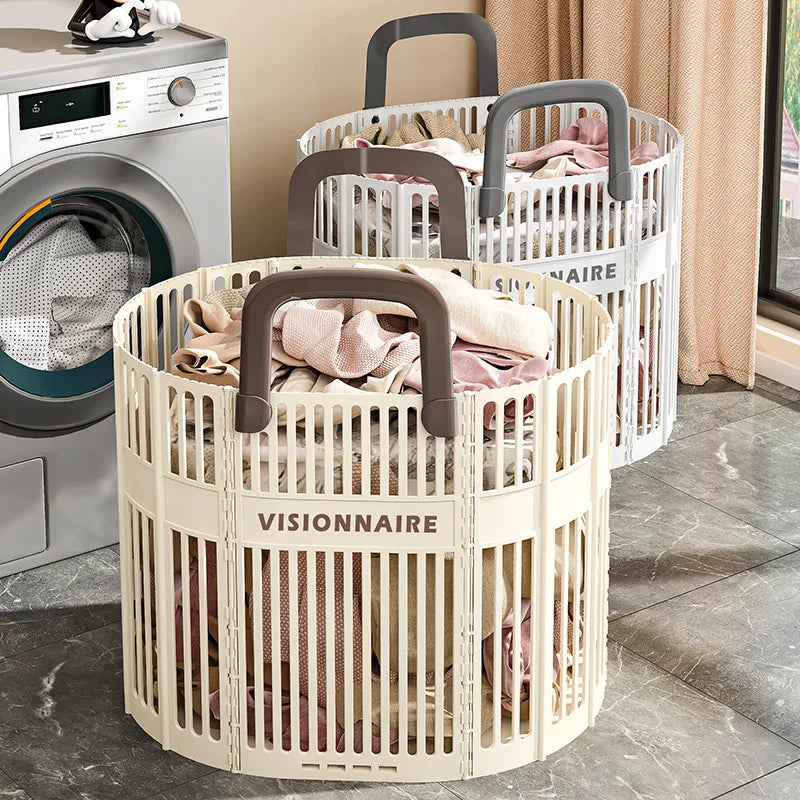 Extra Large Foldable Laundry Hamper | Collapsible Clothes Basket