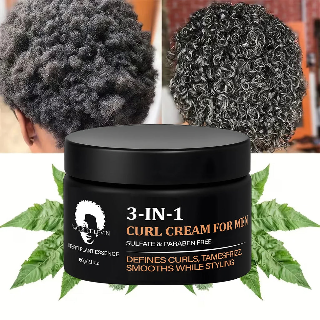 3-in-1 Curl Cream – Defines Curls, Tames Frizz, Sulfate Free