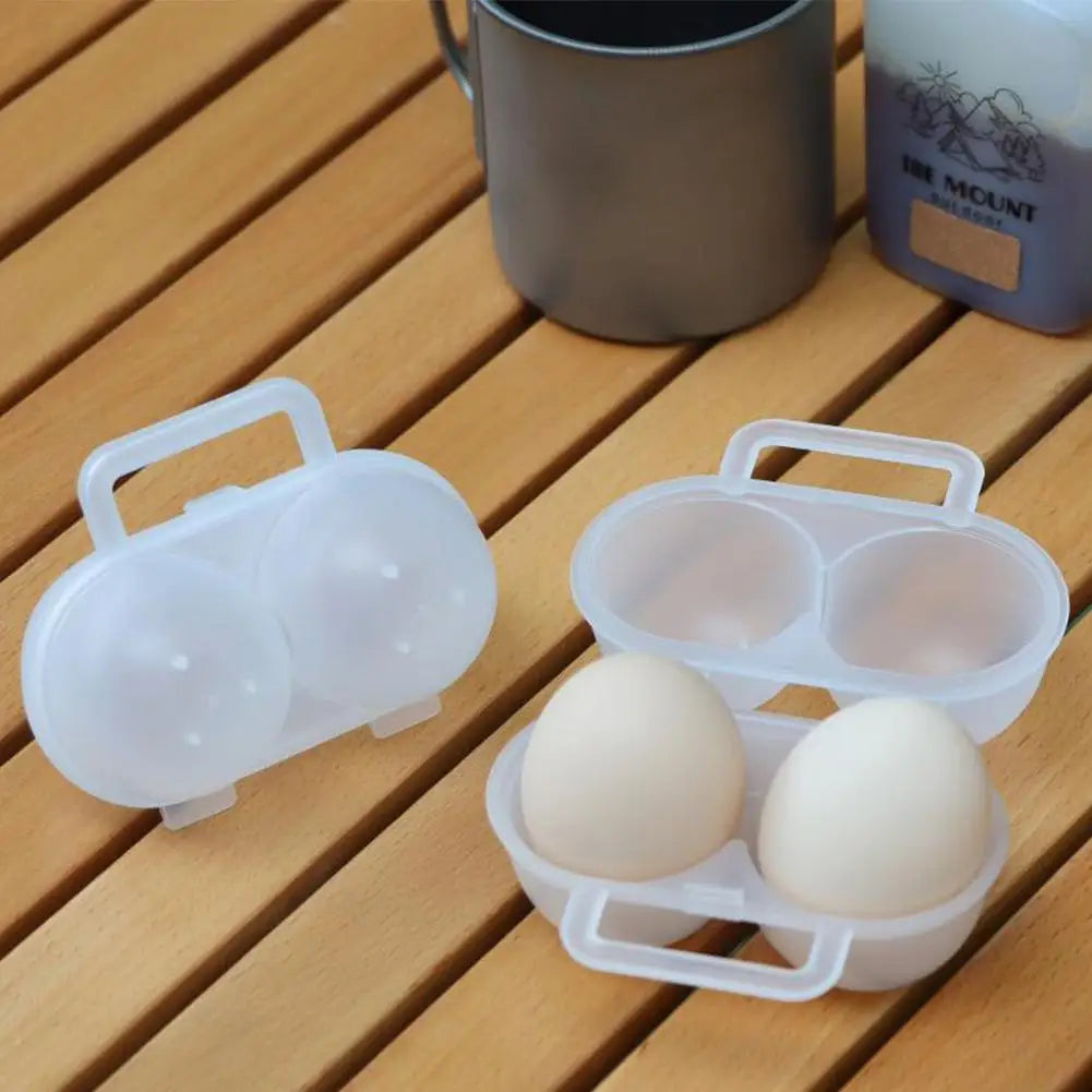 Portable Camping Egg Holder 2-Grid Storage Case – 1/2/3 Pack