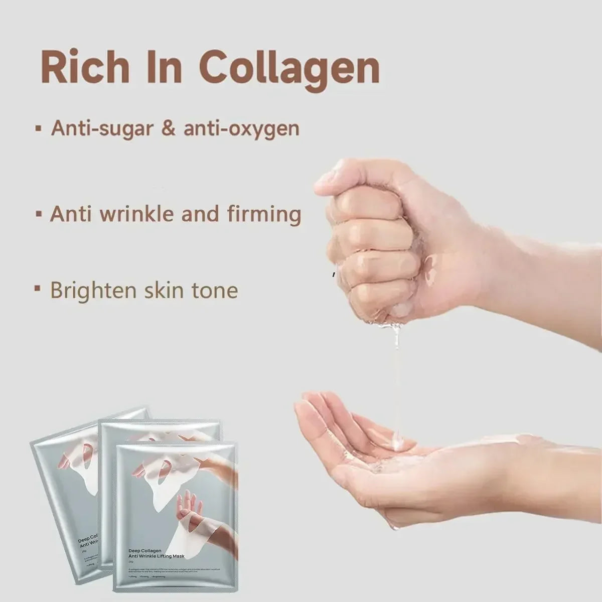 BIOAOUA Deep Collagen Overnight Face Mask – Lifting 5 Pack