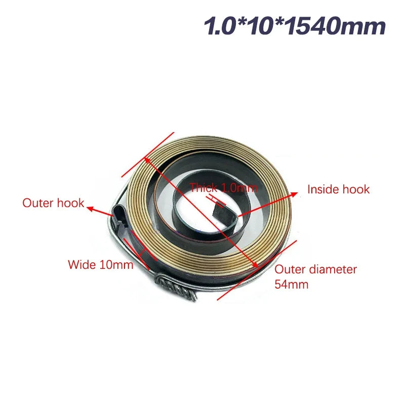 0 7-1 5 Thickness 680- Length Spiral Flat Wire Coil Torsion Constant