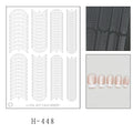 French Nail Stencil Stickers – Hollow Tip Guide Templates