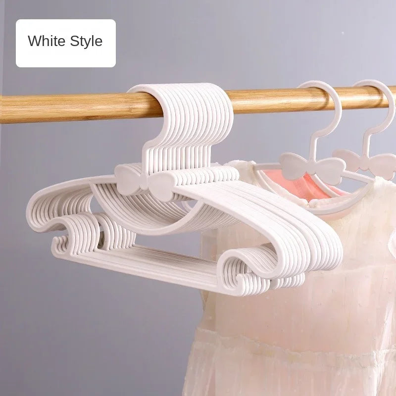 Kids Baby Clothes Hangers with Bow Design | 10–50 Pack