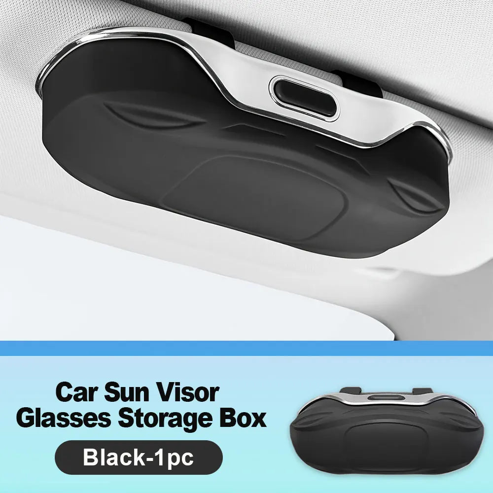 Car Sun Visor Sunglasses Holder – ABS Eyeglass Case