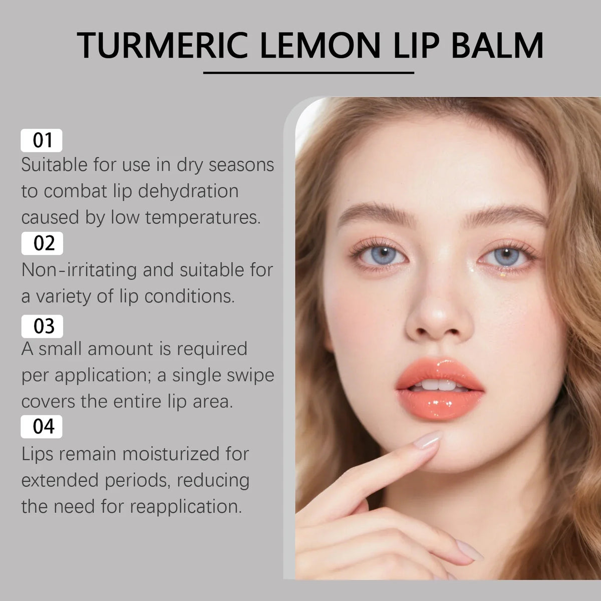 Viareline Turmeric Lemon Lip Balm – Hydrating & Brightening 5g