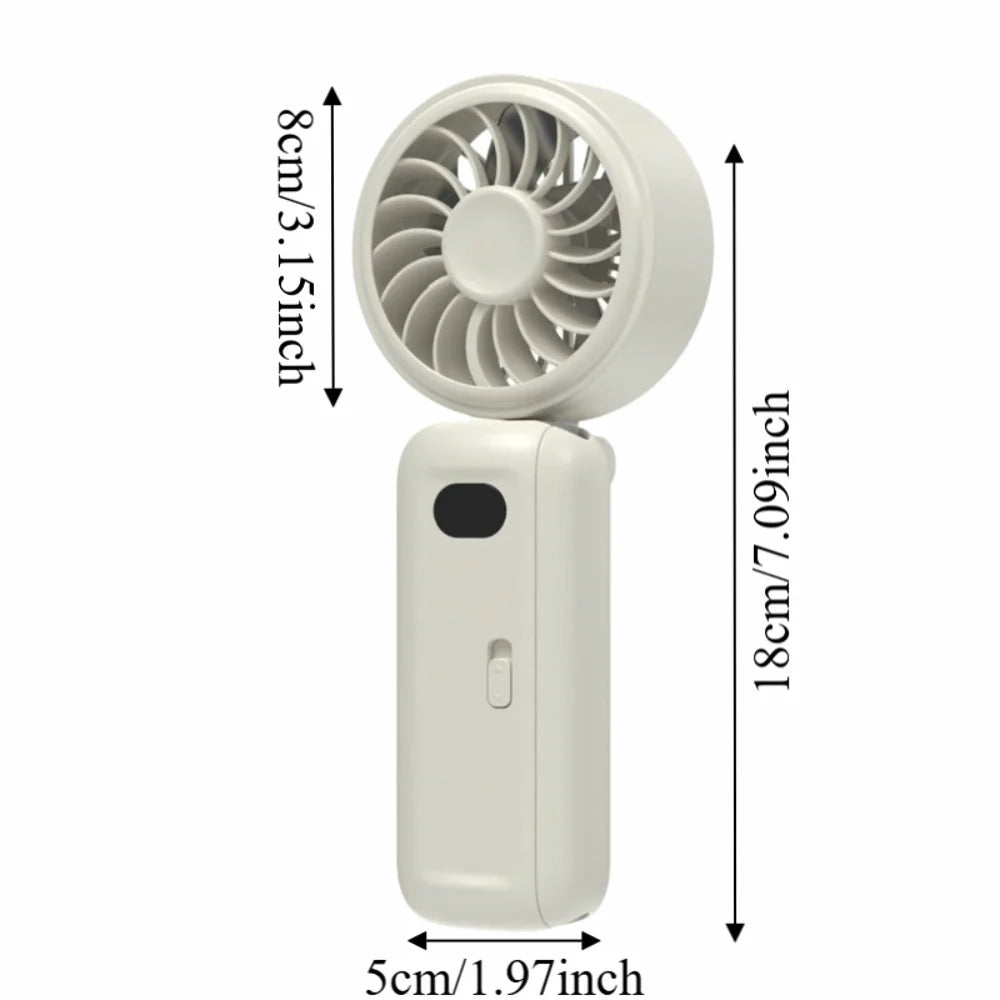 3-in-1 USB Rechargeable Clip Fan – Silent Mini Desktop Fan